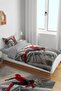 Spider Patterned Single Baby Kids Bedding Set in Concrete - 2