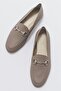 F03 Stone Skin Genuine Leather Women's Ballerinas - 3