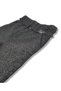Girl's Sweatpants with Ruffled Waistband, Glittery Black - 2