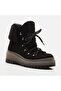 Black Women's Flat Boots - 3