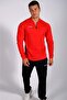 Nacce 22 - Men's Red Half Zipper Tracksuit Set - Nacce22-ant
