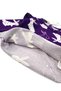 Baby Girl Badi Patterned Purple Dress with Ruffles on the Shoulder - 3