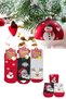 Women's Christmas Socks Organic Cotton (3 Pairs) Special Production Quality Woven Christmas Gift Socks - 2