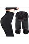Women's Winter Plush Thermal Leggings Black-9020