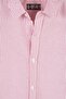 Men's Red Thick Sheer Striped Long Sleeve Slim Fit Shirt - 2