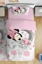 Sleeping Minnie Patterned Single Baby Kids Bedding Set