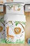 Palm Safari Patterned Single Baby Kids Bedding Set