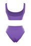 Mor Kaplı Klora&Suya Dayanıklı Uzun Ömür LYCRA®XTRALIFE Yüksek Bel Bikini Takımı TBESS22BT0010 - 11