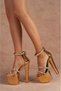 Gieda Gold Mirror Women's High Heel Shoes 19cm