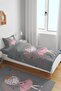 Gray Princess on the Moon Patterned Single Baby Kids Bedding Set - 2