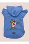Hooded Fleece Sweatshirt Dog And Cat Outfit & Dress - Blue Tasmanian Devil