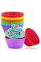 Set of 6 Serrated Muffin Silicone Cake Molds - 2