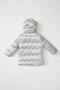 Baby Girl Waterproof Quilted Plush Lined Hooded Coat - 5