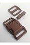 Paracord Pet Collar and Bag Clip Brown Color 25 Mm (Set of 10)