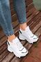 White - Women's Hidden Wedge Heel Sneaker Sole Sports - 2