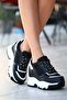 Black - Women's Hidden Wedge Heel Sneaker Sole Sports - 2
