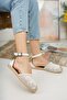 White Lace Women's Lacy Sandals Bg1058-123-0001 - 3