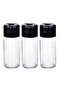 3-Piece Glass Salt Shaker Pepper Shaker Star Spice Rack Glass Spice Set 245 ml