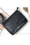 Black Multi-Pocket Genuine Leather Daily Women's Shoulder Bag 25*21*7 Cm - 2