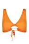 Turuncu Üçgen Kaplı Düğümlü Bikini Üstü TBESS23BU00018 - 7