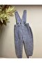 Buttoned Front Strap Ribbed Knitwear Gray Trousers - 4