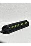 Black Baguette Stone Flamboyant In-Car Numberer Vehicle Accessory with Opening and Closing