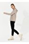 Hooded Collar Printed Stone Women's Sweatshirt Gizmo-sk022 - 2