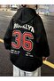 سويت شيرت بغطاء للرأس مصنوع من القطن بنسبة 100% مطبوع عليه "Brooklyn 36 Never Look Back" للجنسين - 4