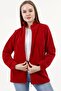 Women's Zippered Pocket Fleece Coat - 4