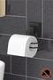 Drilling Screw Drill Not Available! Easyfix Adhesive Toilet Paper Holder Wc Paper Hanger Matte Black Ef271