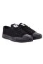 Women's Black Linen Canvas Sneakers 211-1842