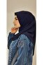 وشاح جاهز نموذج عملي اللون الأزرق الداكن - 5