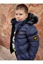 7-16 Years Old Fleece Thick Hooded Boy's Coat - 2
