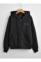 Unisex 2ip Knitted Fabric Printed Hooded Zipper Sweat Cardigan - 2