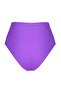 Purple Cut Out/Window High Waist Regular Bikini Bottom TBESS20BA0184 - 8