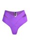 Purple Cut Out/Window High Waist Regular Bikini Bottom TBESS20BA0184 - 6
