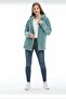 Hooded Zippered Plush Cardigan - 4