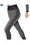 Seamless Melange Sports Leggings 8900 - 3