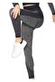 Seamless Melange Sports Leggings 8900 - 4