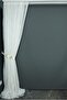 Pasta Model Gold Glitter Off White Color Ready Made Planted Pleated Tulle Curtain 300*260 - 7