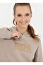 Hooded Collar Printed Stone Women's Sweatshirt Gizmo-sk022 - 3