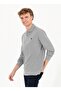 Polo Neck Gray Melange Men's Sweatshirt Gtp01sk022 - 3