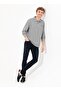Polo Neck Gray Melange Men's Sweatshirt Gtp01sk022 - 4