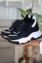 Black - Women's Hidden Wedge Heel Sneaker Sole Sports - 5