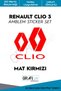 Renault Clio 3 Emblem Covering Sticker Set