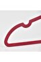 Pack of 20 Velvet Non-Slip Clothes Hangers Red Fujya - 4
