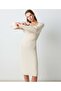 V-Neck Knitwear Dress - 3