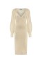 V-Neck Knitwear Dress - 6