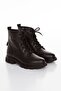 Genuine Leather Boots Lace-Up Zipper Orthopedic Thermo Aban Warm Fleece-Black-Erc2010 - 5