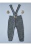 Cross Strap Adjustable Baby Kids Leggings Salopet Gray
